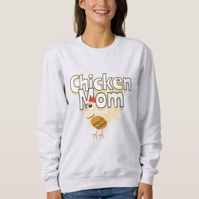 Camiseta Engraçado Chicken Mãe (Frente)