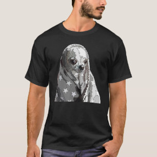 Camiseta Engraçado Chihuahua Em Um Banquete Chiwawa Pai Cac