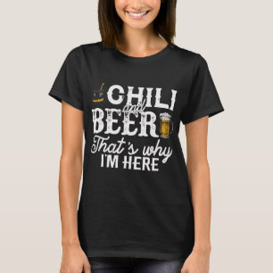 Camiseta Engraçado Chili Cook Off Party Beer