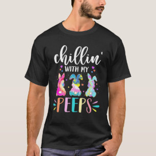 Camiseta Engraçado Chillin Com Minha Páscoa De Tie Dye, P