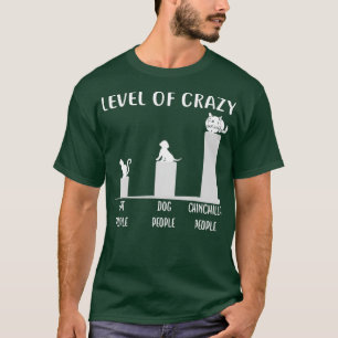 Camiseta Engraçado Chinchilla Roupa Dar Nível De Loucura