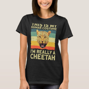 Camiseta Engraçado Chita Arte Para Homens Mulheres Cheetah