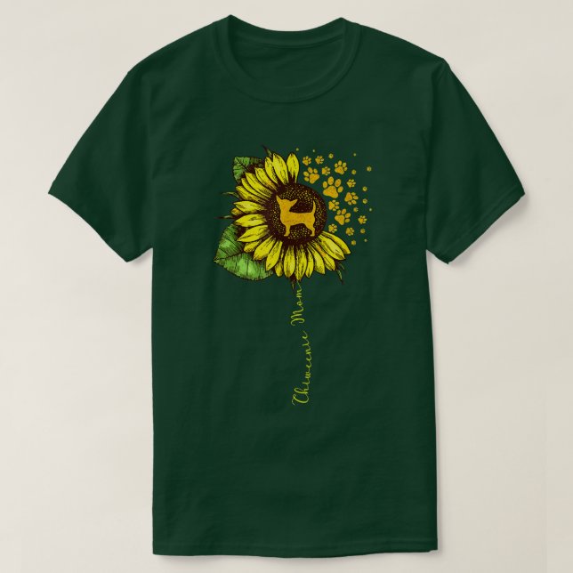 Camiseta Engraçado Chiweenie Mãe Dia de as mães De Girango  (Frente do Design)