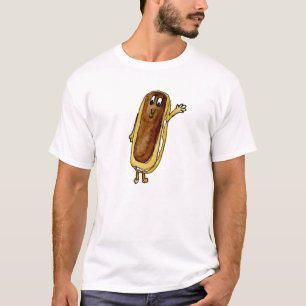 Camiseta Engraçado Chocolate Eclair Quirky Cake Cartografia