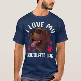 Camiseta Engraçado Chocolate Labrador Retriever Gift Men La