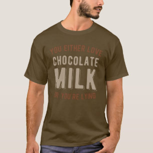 Camiseta Engraçado Chocolate Milk