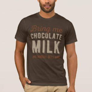 Camiseta Engraçado Chocolate Milk