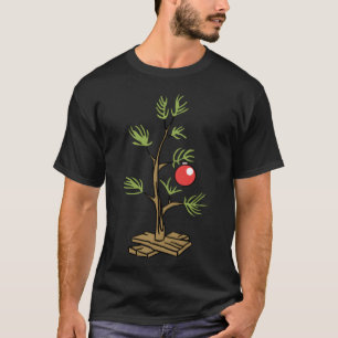 Camiseta Engraçado Christmasree Peanuts, amigo de Natal