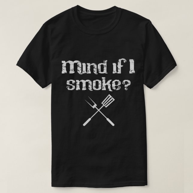 Camiseta Engraçado CHURRASCO fumante Acessório Pitmaster Gr (Frente do Design)