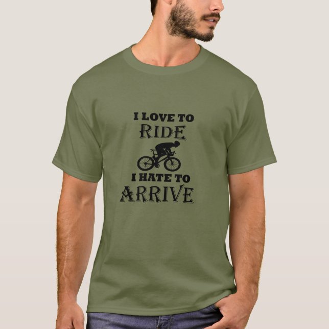 Camiseta Engraçado ciclismo dizendo (Frente)