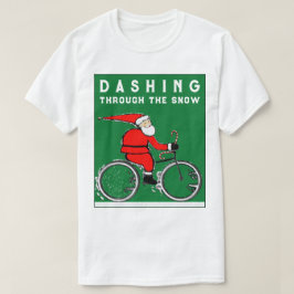 Camiseta Engraçado Ciclista Natal