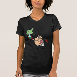 Camiseta Engraçado Cientista Louco, Fazendo Poesia Verde