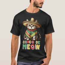 Engraçado Cinco De Mayo Gato Mexicano Fofo Sombrer