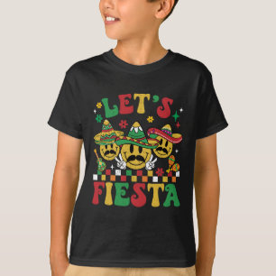 Camiseta Engraçado Cinco De Mayo Groovy Vamos Fiesta Homens
