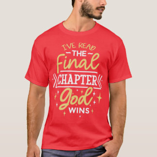 Camiseta Engraçado Citação Bíblia Eu Li O Capítulo Final De