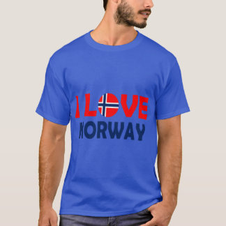 Camiseta Engraçado, citação da Noruega. Eu amo Noruega lega