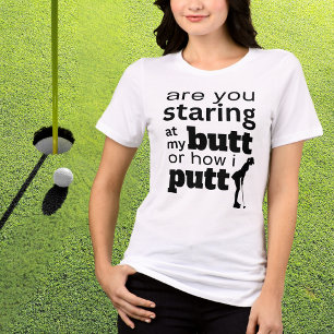 Camiseta Engraçado Citação de Golfe Olhando para o meu Bumb