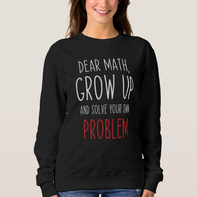 Camiseta Engraçado Citação de Matemática Caro Professor de  (Frente)