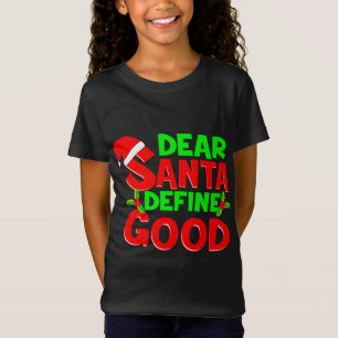Camiseta Engraçado Citação de Natal Caros Papais noeis Defi