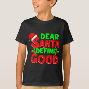 Camiseta Engraçado Citação de Natal Caros Papais noeis Defi
