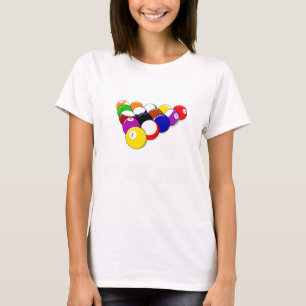 Camiseta Engraçado Citação De Piscina Id Atingiu O Jogador 