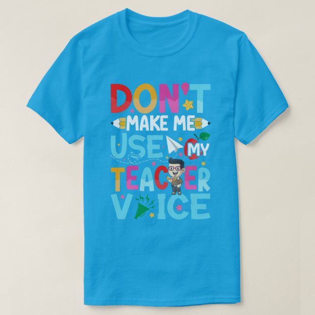 Camiseta Engraçado Citação de Professores (Frente do Design)