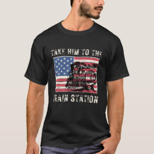 Camiseta Engraçado Citação Do Comboio, Leve-O Para A Est