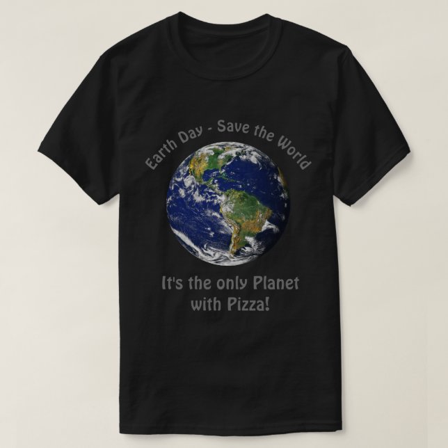 Camiseta Engraçado citação do Dia da Terra - Salve o Mundo (Frente do Design)