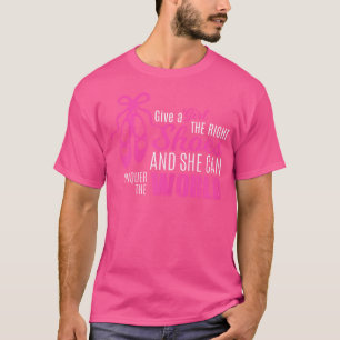 Camiseta Engraçado Citação Rosa Do Calçado Ponteiro Do Balé