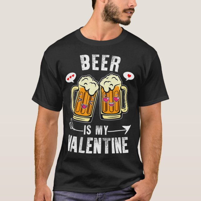 Camiseta Engraçado Citar Cerveja É O Meu Namorados Homens D (Frente)