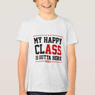 Camiseta Engraçado Cl De Graduação 2025 Meu Feliz Cl Está F