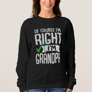 Camiseta Engraçado, Claro Que Estou Certo, Vovô, Fath Sarcá