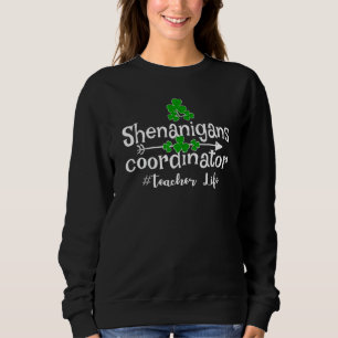 Camiseta Engraçado Clover Shenanigans Coordenador de Profes