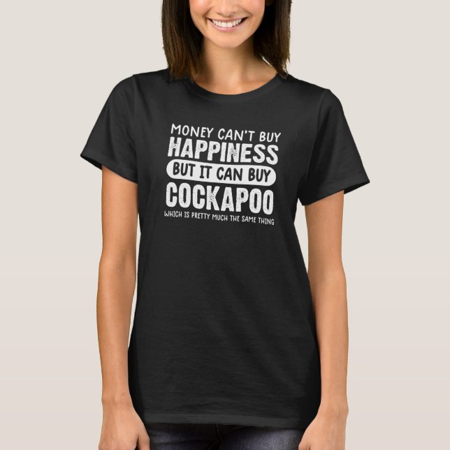 Camiseta Engraçado Cockapoo Para Mulheres Cachorros Cockapo (Frente)
