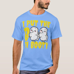 Camiseta Engraçado Colocar O Boo Em Booty Ghost Halloween C