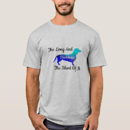 Camiseta Engraçado colorido divertido Dachshund Personalizá