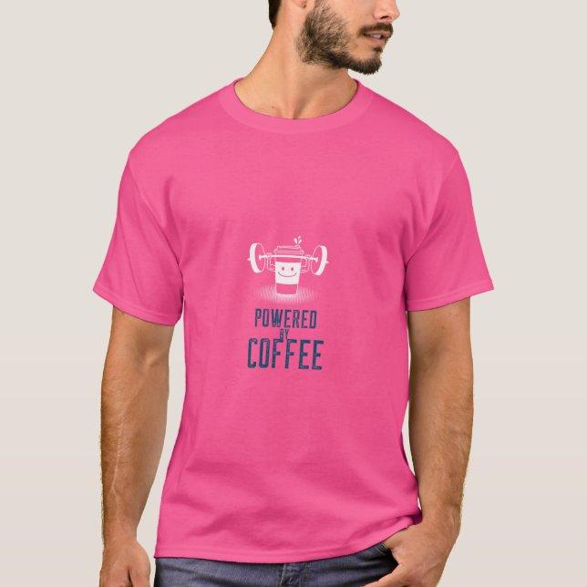 Camiseta Engraçado Com Café (Frente)
