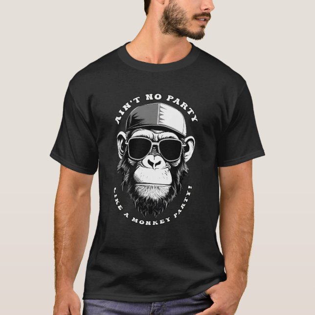Camiseta Engraçado com este macaco (Frente)