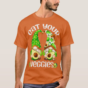 Camiseta Engraçado Coma Seus Vegos, Fresco Avocado