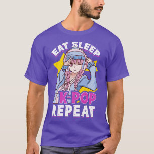Camiseta Engraçado Coma Sono KRepeat Música Coreana