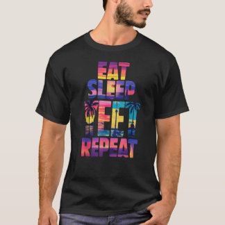 Camiseta Engraçado Coma Sono Yeet Repete Vintage Yeet verão
