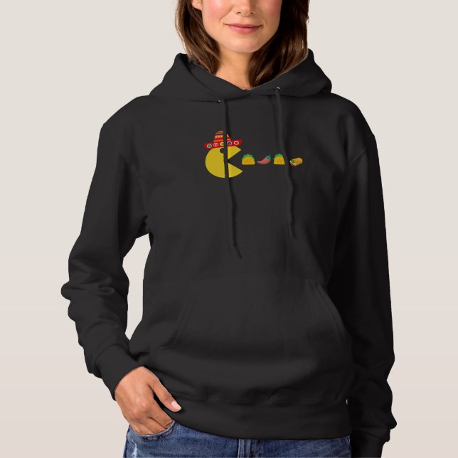Camiseta Engraçado Comendo Taco Chili Comida Cinco De Mayo  (Frente)