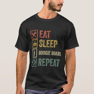 Camiseta Engraçado comer sono Boogie conselho repetir retro