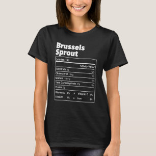 Camiseta Engraçado Comida de Ação de Graças Bruxelas Sprout