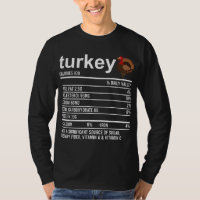 Engraçado Comida de Ação de Graças Roupa da Turqui