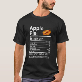 Camiseta Engraçado Comida de Ação de Graças Roupa Pie