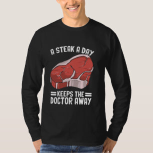 Camiseta Engraçado Comida De Bife Aspas De Bife