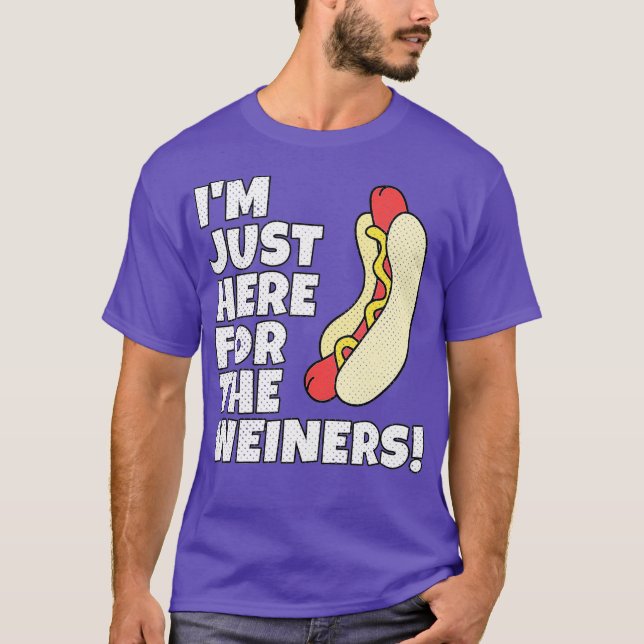 Camiseta Engraçado Comida de Cachorro Quente (Frente)