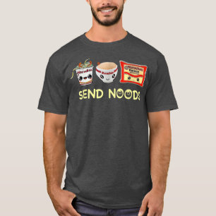 Camiseta Engraçado Comida Ramen Noodle Japonês Enviar Noods