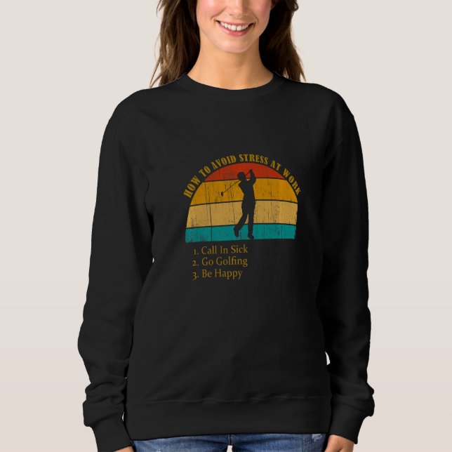 Camiseta Engraçado como evitar estresse no trabalho, ligar  (Frente)